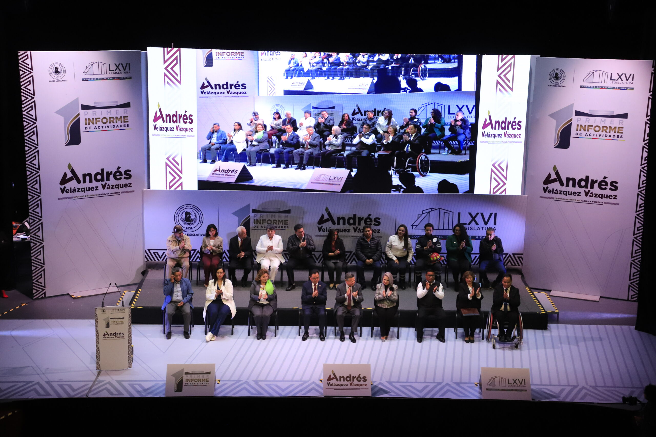 Andrés Velázquez rinde su primer informe como presidente del Congreso de Hidalgo