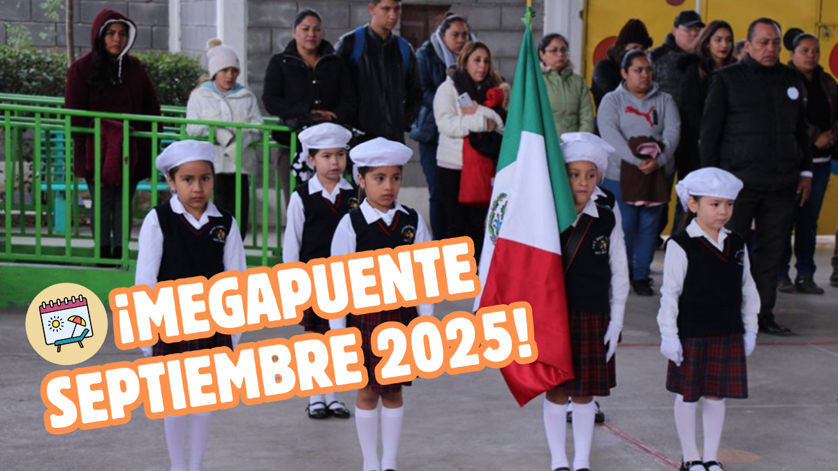 SEP confirma MEGAPUENTE en septiembre 2025 para alumnos de Hidalgo; fechas