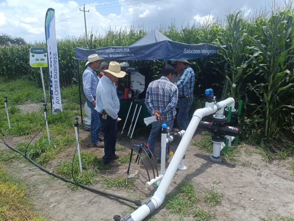 El proyecto de tecnidicación del campo ha permitido instalar parcelas que están siendo regadas a través de sistemas mult compuerta, sistema por goteo y otros por asperción.