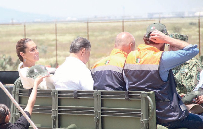 Supervisan avances del Tren AIFA-Pachuca
