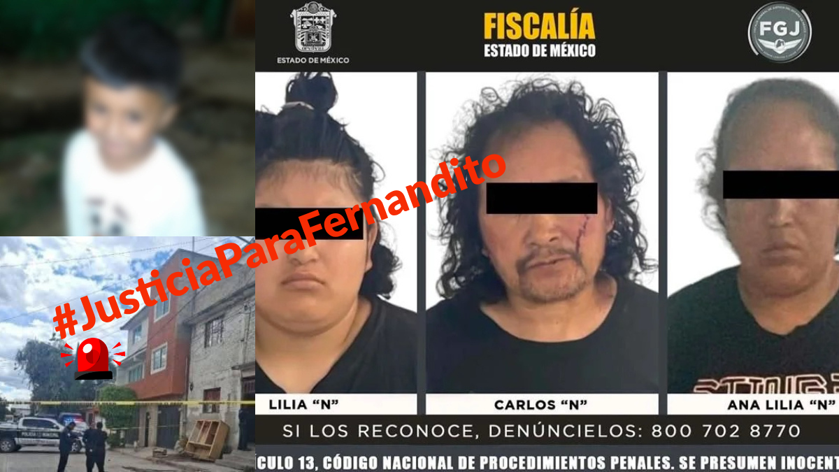 Captan en VIDEO detención de secuestradores y asesinos de Fernandito de 5 años en Edomex