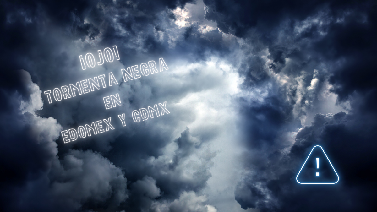 Tormenta Negra igual que la del domingo: lluvias históricas en CDMX y Edomex este jueves 14 de agosto