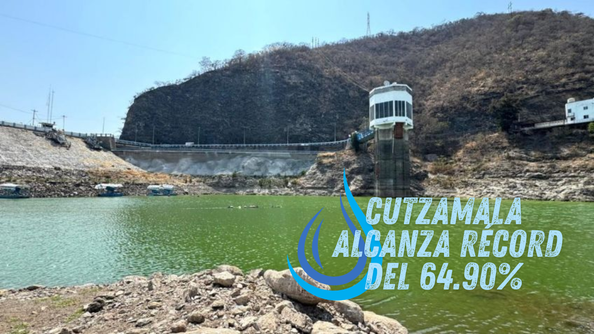 El Cutzamala alcanza récord de almacenamiento con 64.90% en agosto 2025, el más alto en 5 años