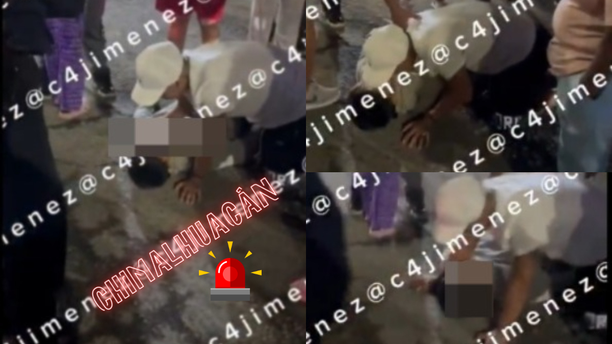 VIDEO: Sujeto le llora a su amigo ladrón tras ser descubiertos y baleados por asalto en fábrica en Edomex