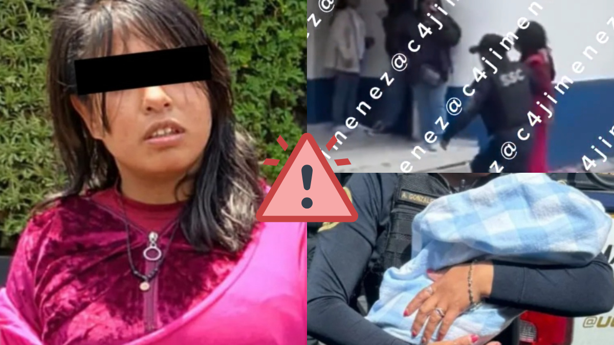 VIDEO: Detienen a mujer que mordió y golpeó a su bebé recién nacido en CDMX