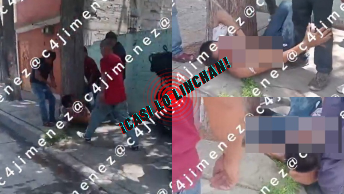 “¡Amárrenlo!”, vecinos enardecidos casi linchan a ratero en Edomex, el VIDEO se hace viral