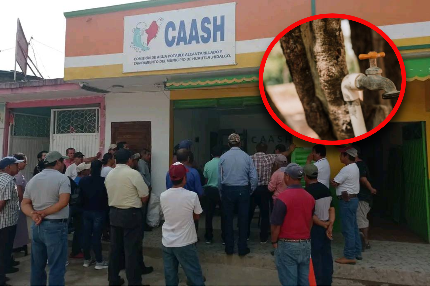 Habitantes del barrio El Salto protestan por falta de agua en la CAASH