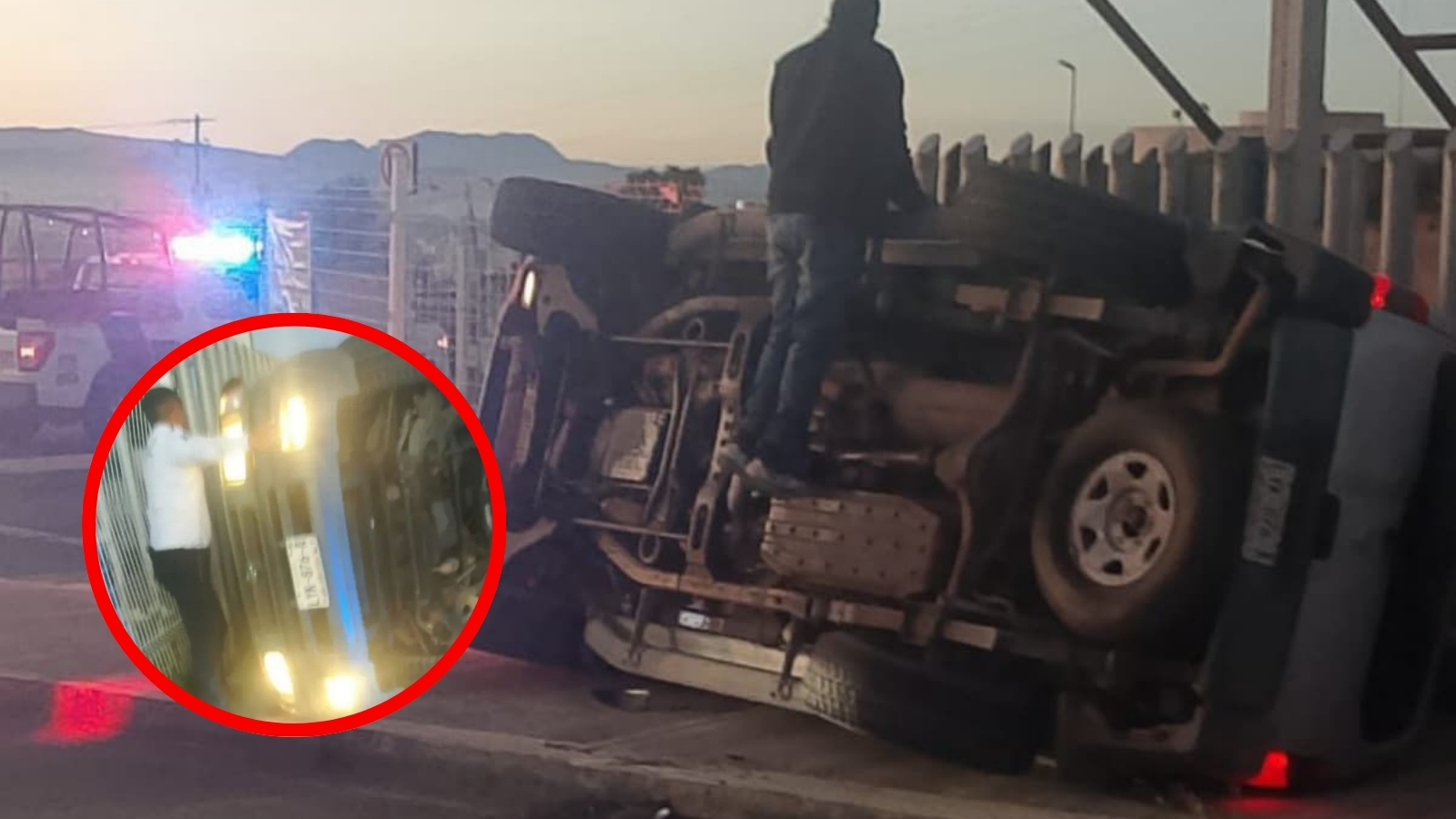 Volcadura de vehículo en Actopan