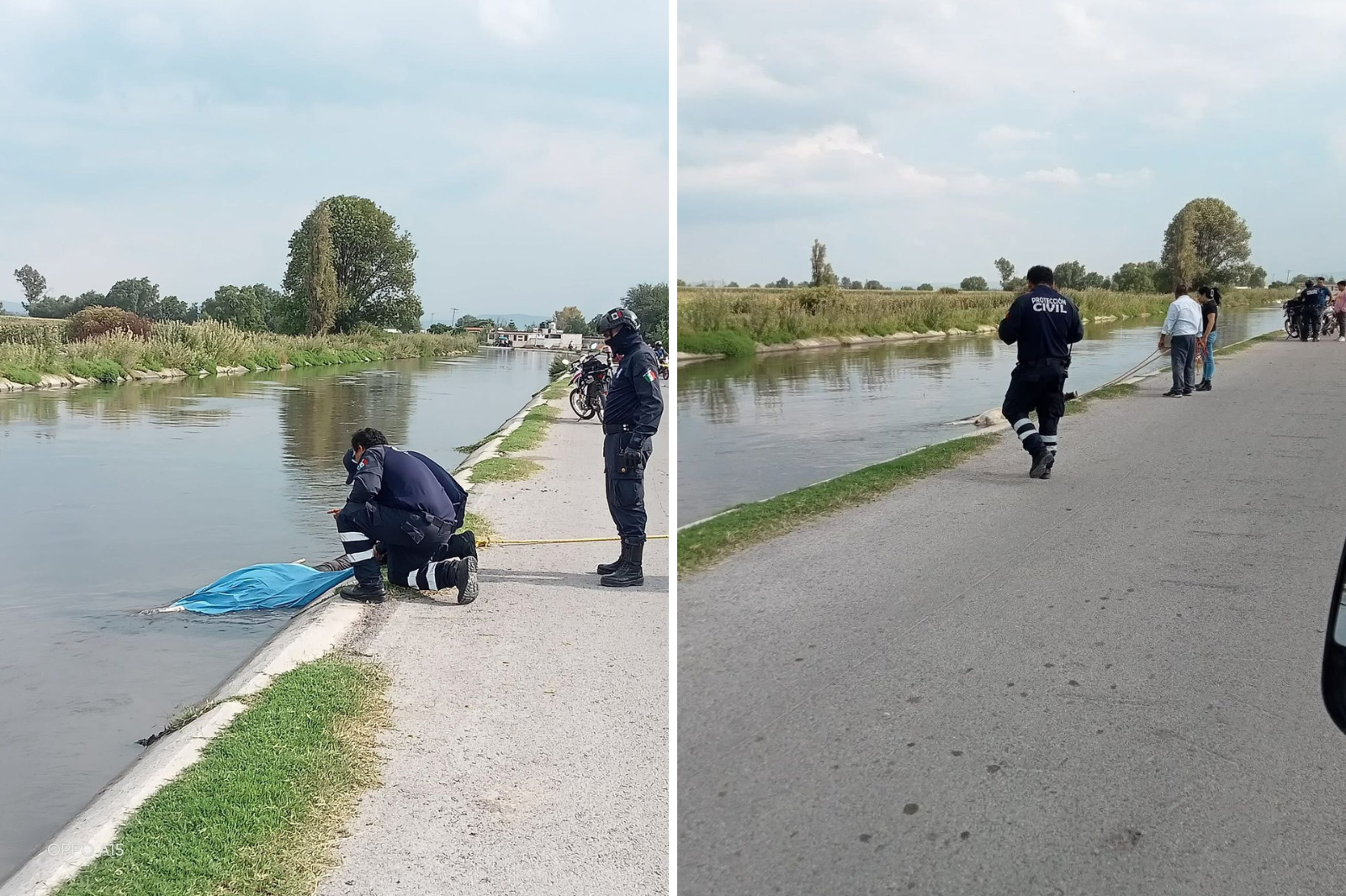 Hombre sin identificar aparece en canal de Hidalgo