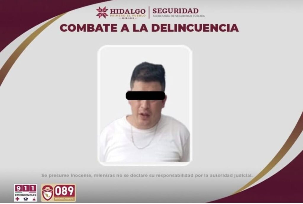 Ficha de detención de presunto responsable de ataque armado en San Antonio El Desmonte