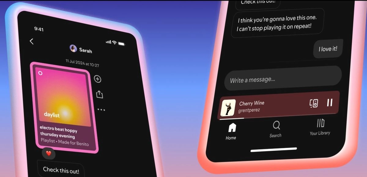Así funcionará la nueva mensajería de Spotify