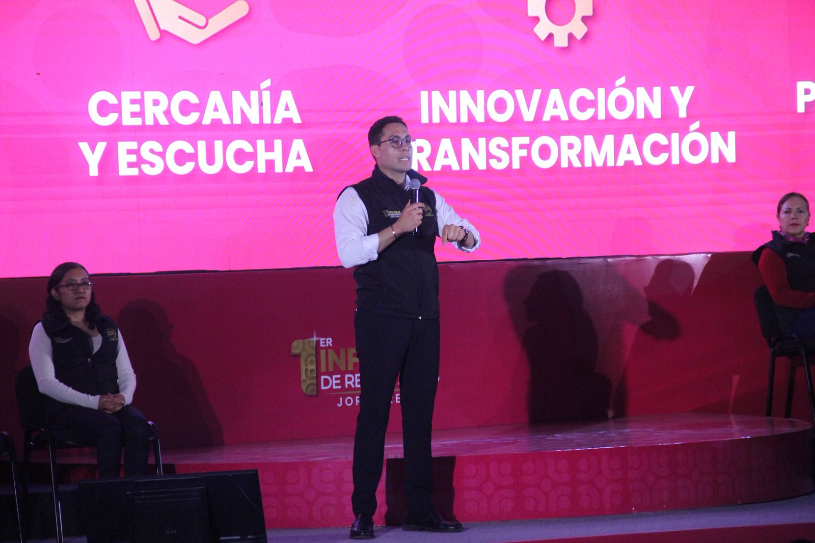 Jorge Reyes, alcalde de Pachuca rinde su primer informe