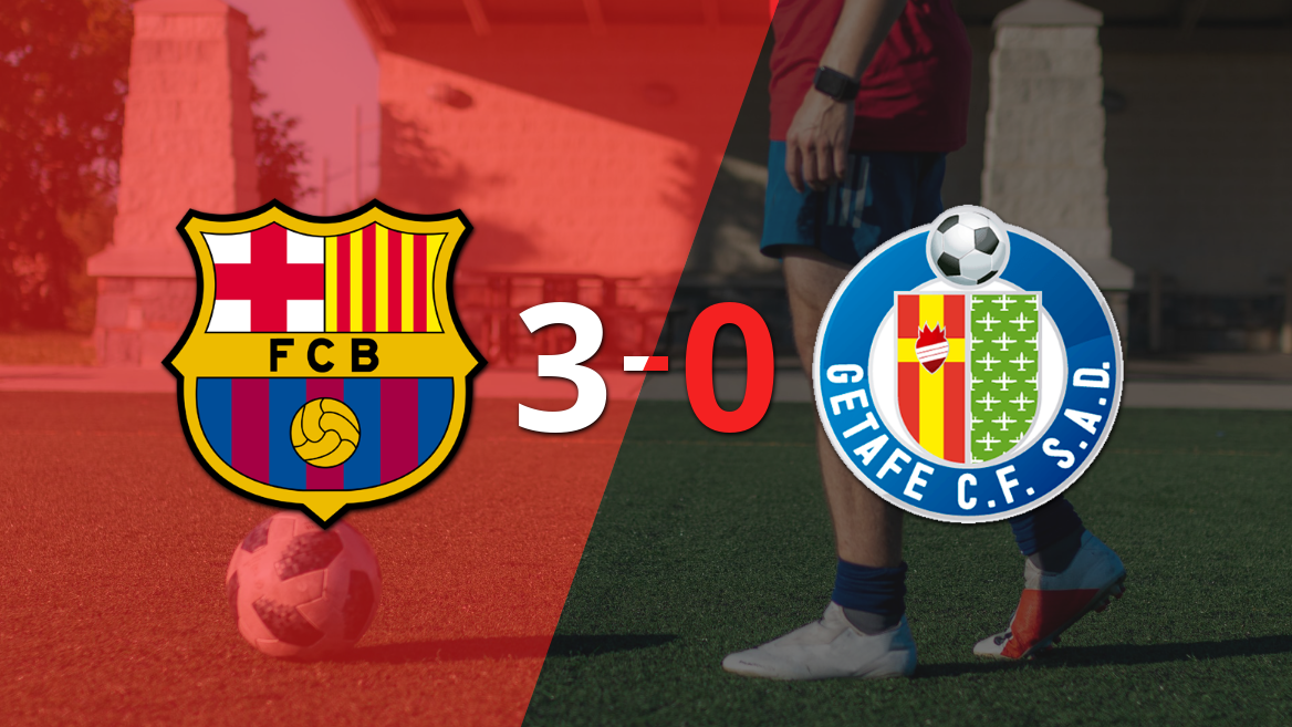 Con doblete de Ferran Torres, Barcelona liquidó 3-0 a Getafe