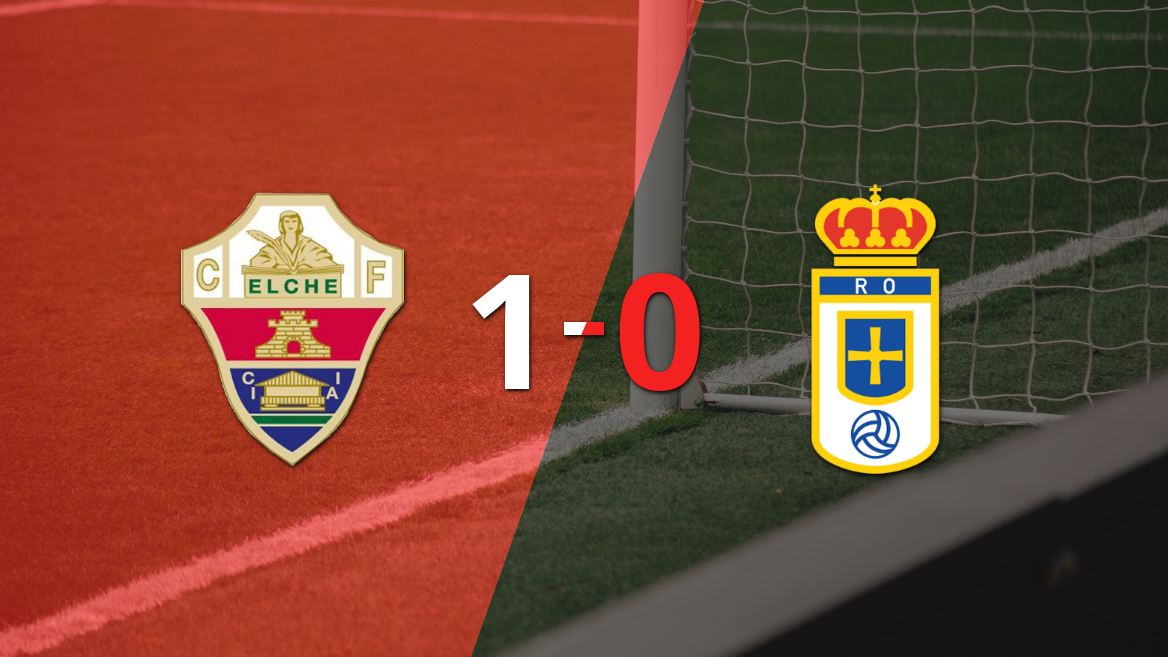 Con un solo gol, Elche derrotó a Real Oviedo en el estadio Martínez Valero