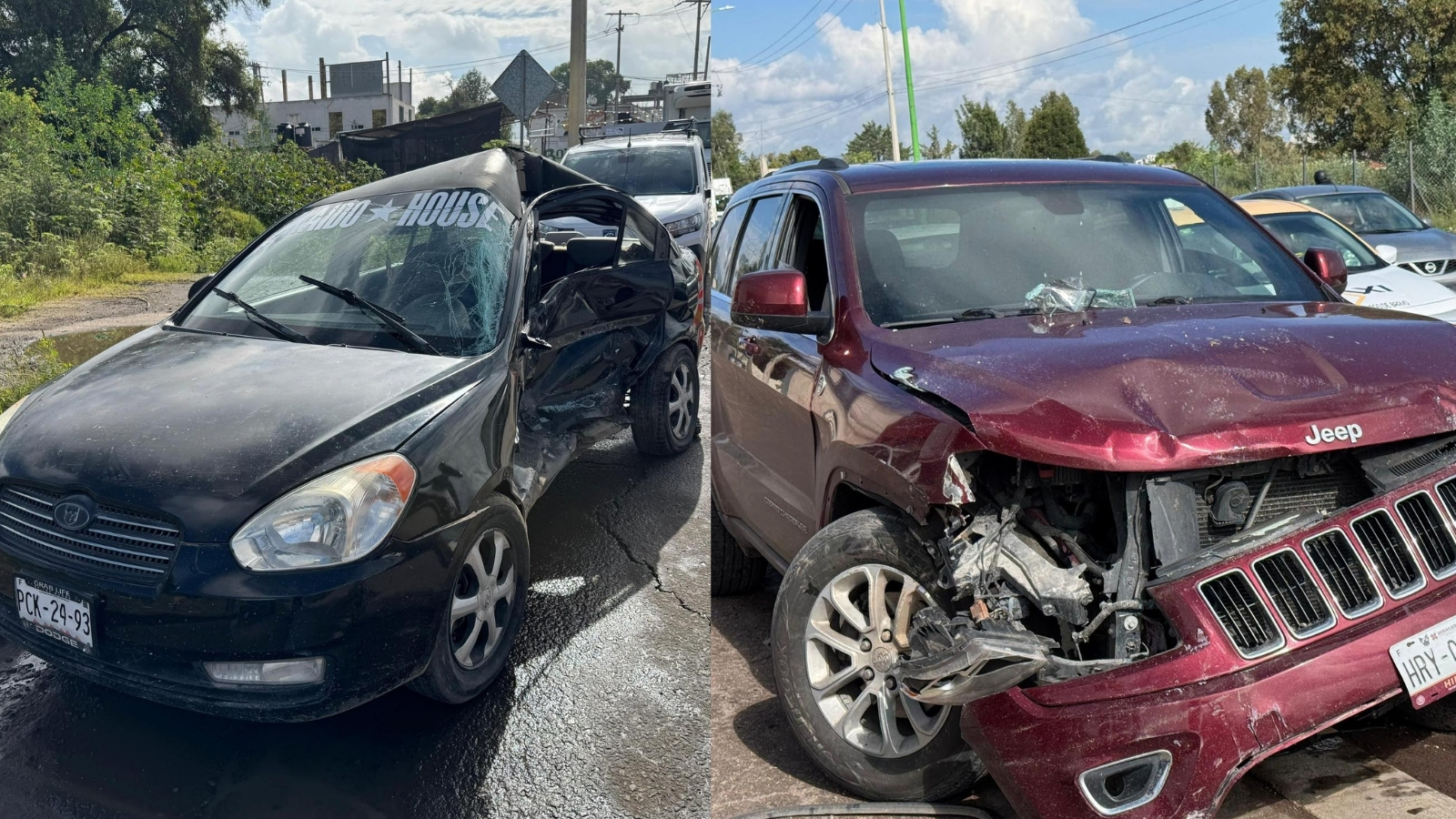 Accidente vehicular en Tulancingo genera caos vial