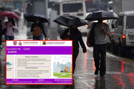 CDMX: Activan alerta purpura por lluvias torrenciales en esta alcaldía