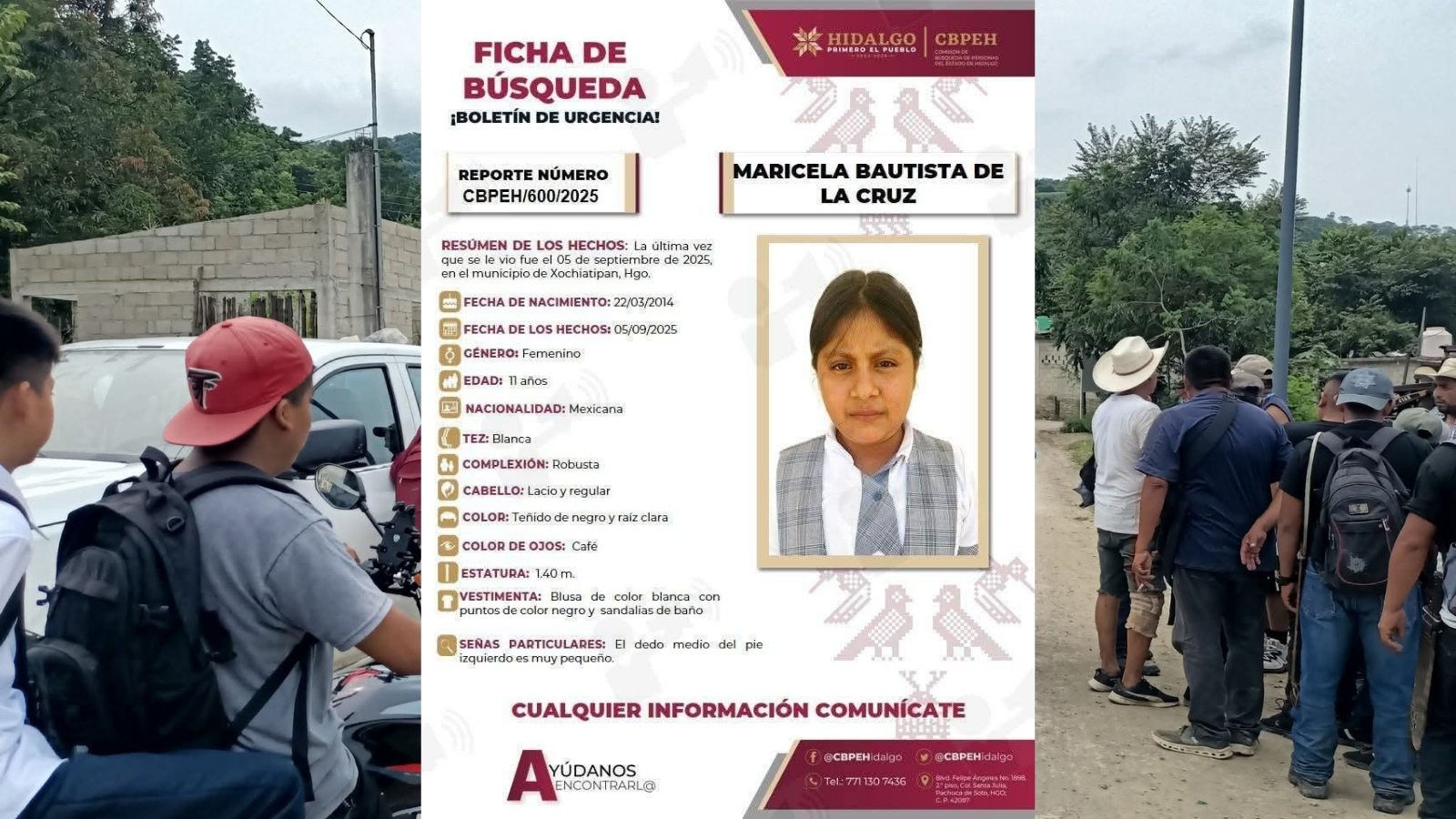 Lo que se sabe sobre el caso de Maricela, la niña encontrada sin vida en Hidalgo