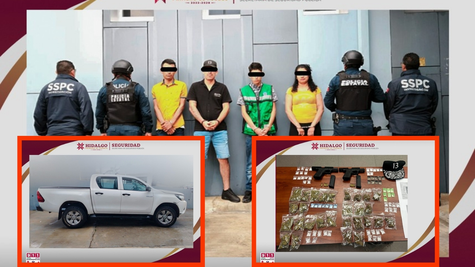 Caen cuatro presuntos extorsionadores de transportistas en la México-Tuxpan