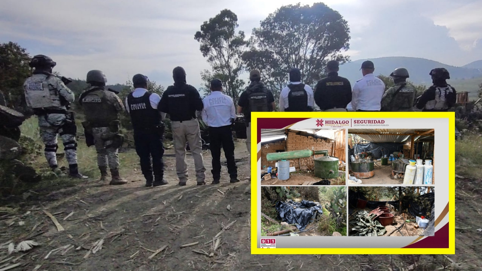 Desmantelan laboratorio clandestino en Cuautepec de Hinojosa