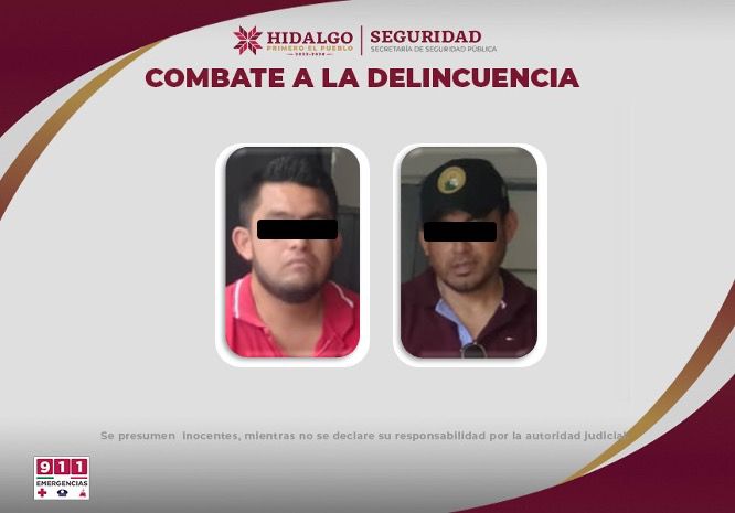 Dos sujetos detenidos por manejar patrulla a exceso de velocidad en Huejutla