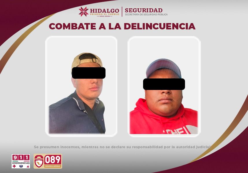 Tula: recuperan vehículo robado y detienen a tres, uno de ellos menor de edad