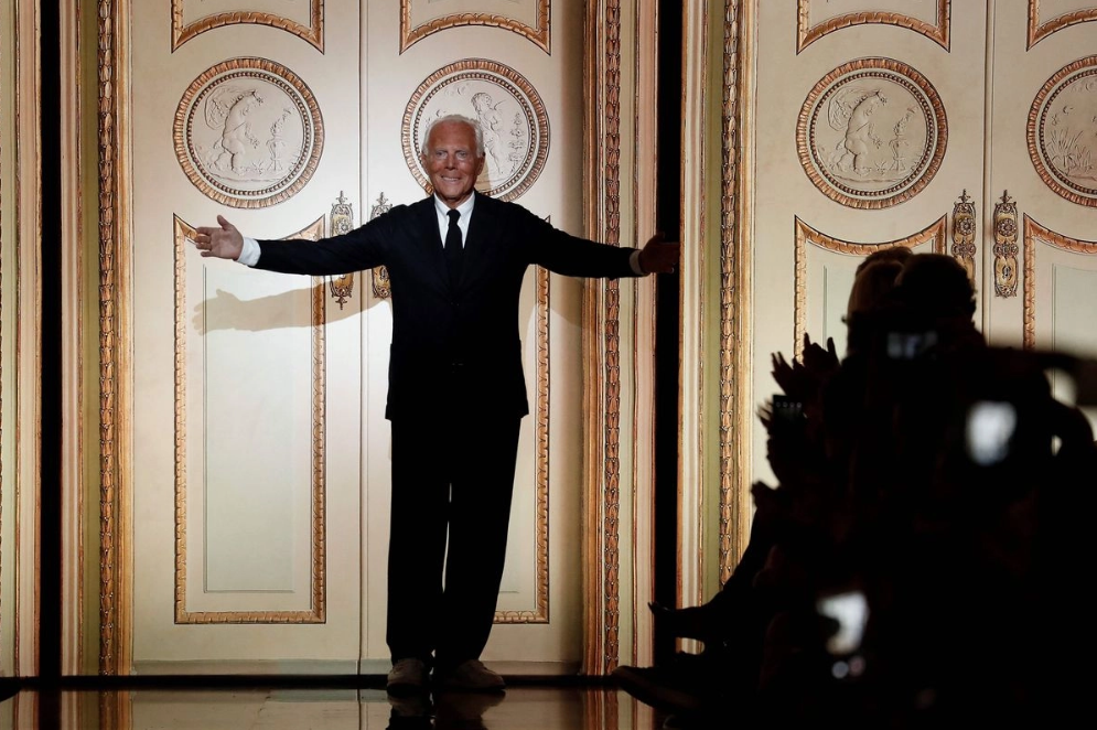 Diseñadores de EU rinden tributo al ‘ícono’ Giorgio Armani