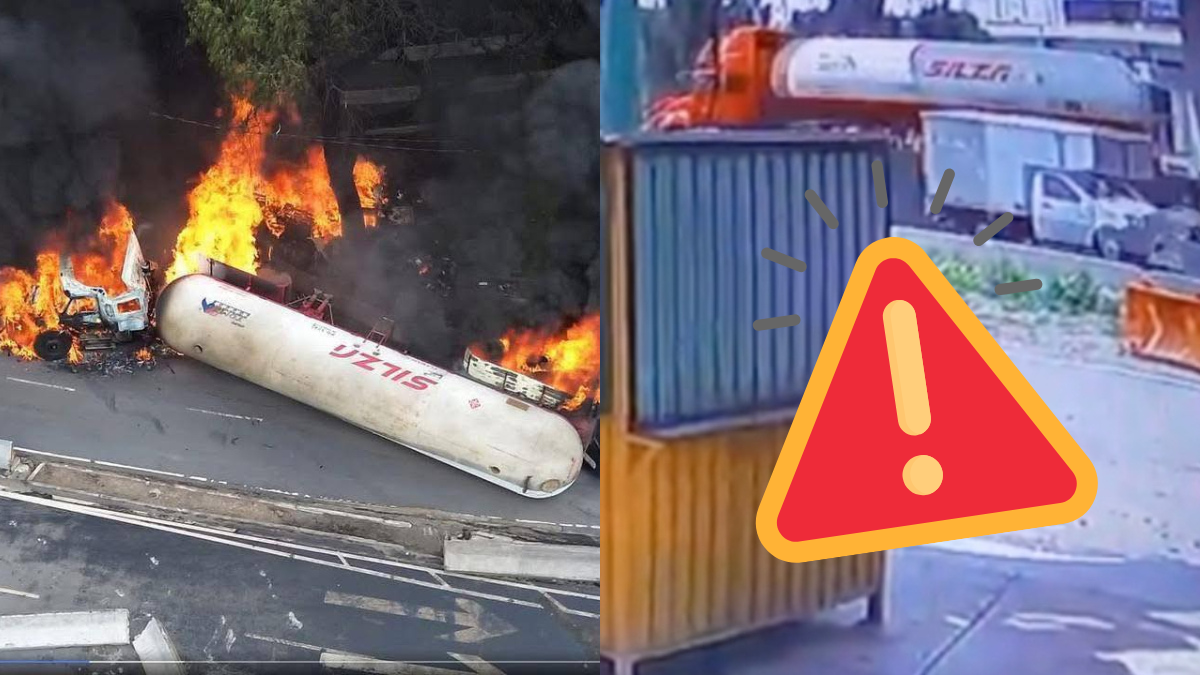 Nuevo VIDEO explosión pipa Iztapalapa: grabación contradice versión de exceso de velocidad