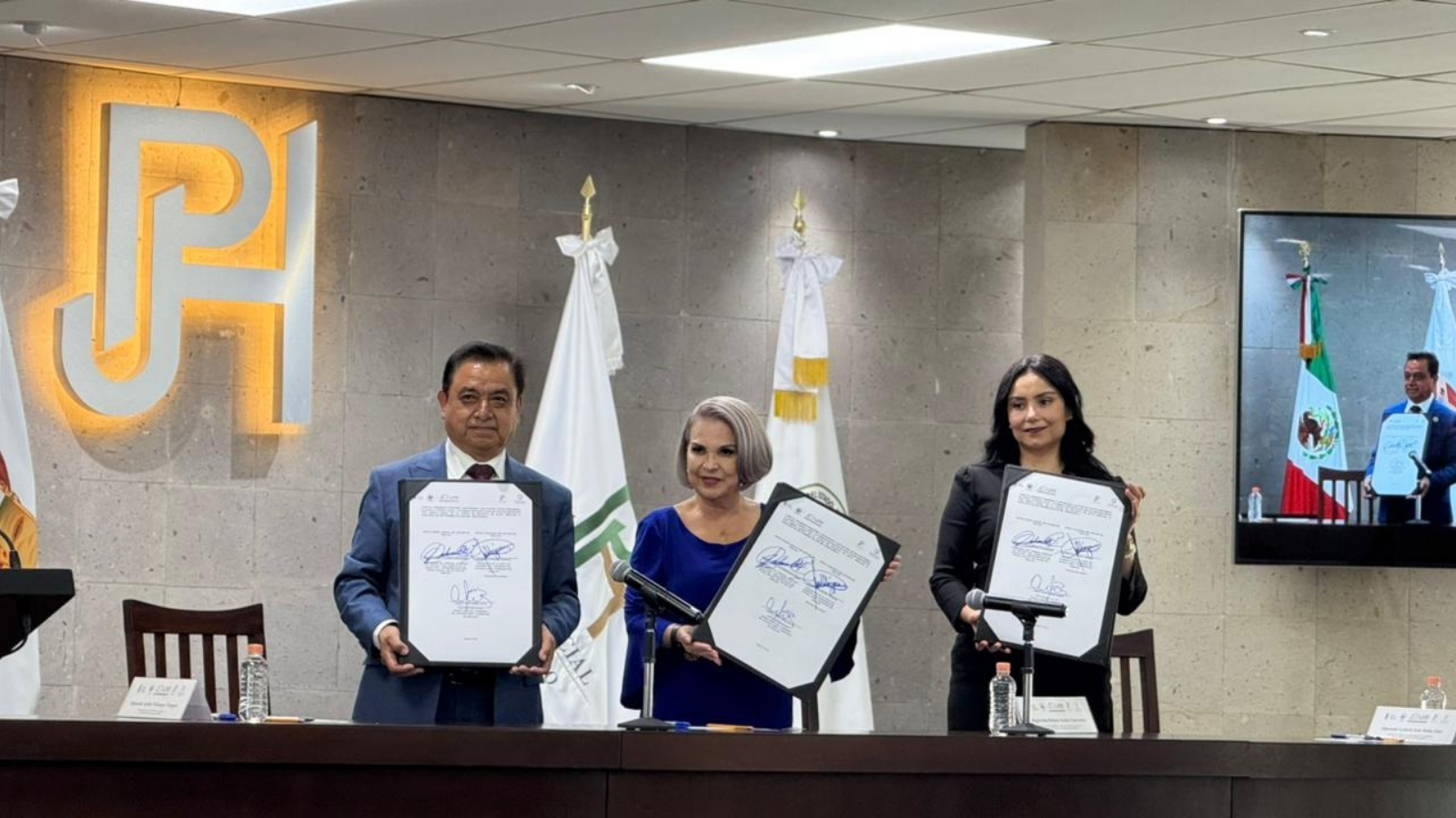 Firman convenio Poder Judicial y Legislativo en Hidalgo