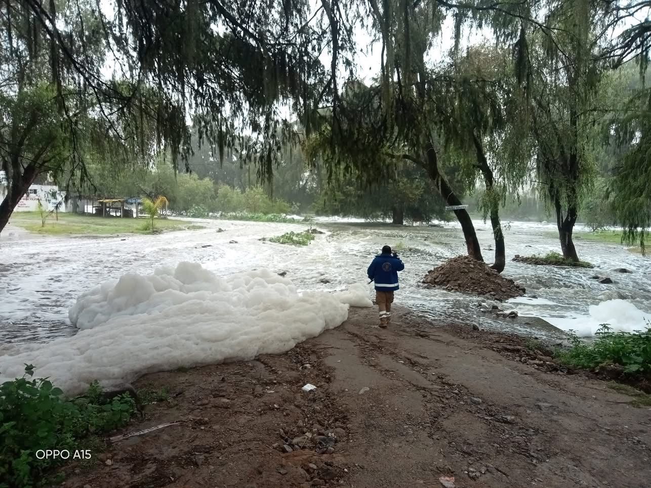 Tezontepec de Aldama: advierten por riesgo de inundaciones en la ribera del Río Tula