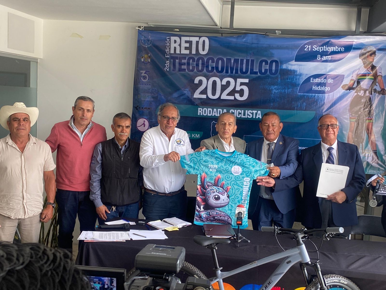 Reto Tecocomulco 2025 reunirá a más de 180 ciclistas para conservar la laguna Ramsar