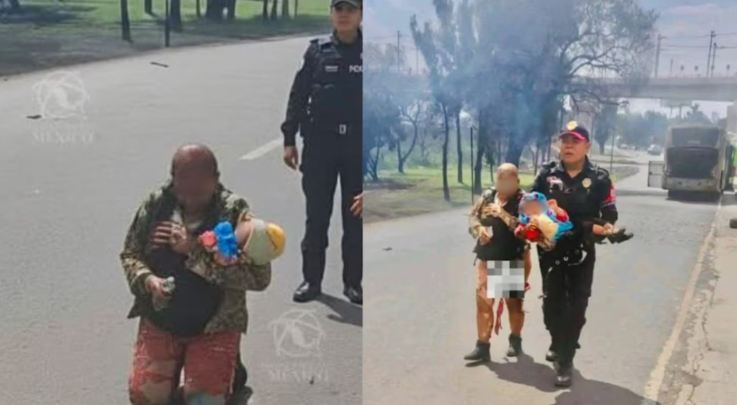 Se quemó casi todo su cuerpo… pero logró salvar a su nieta en la explosión de pipa en Iztapalapa