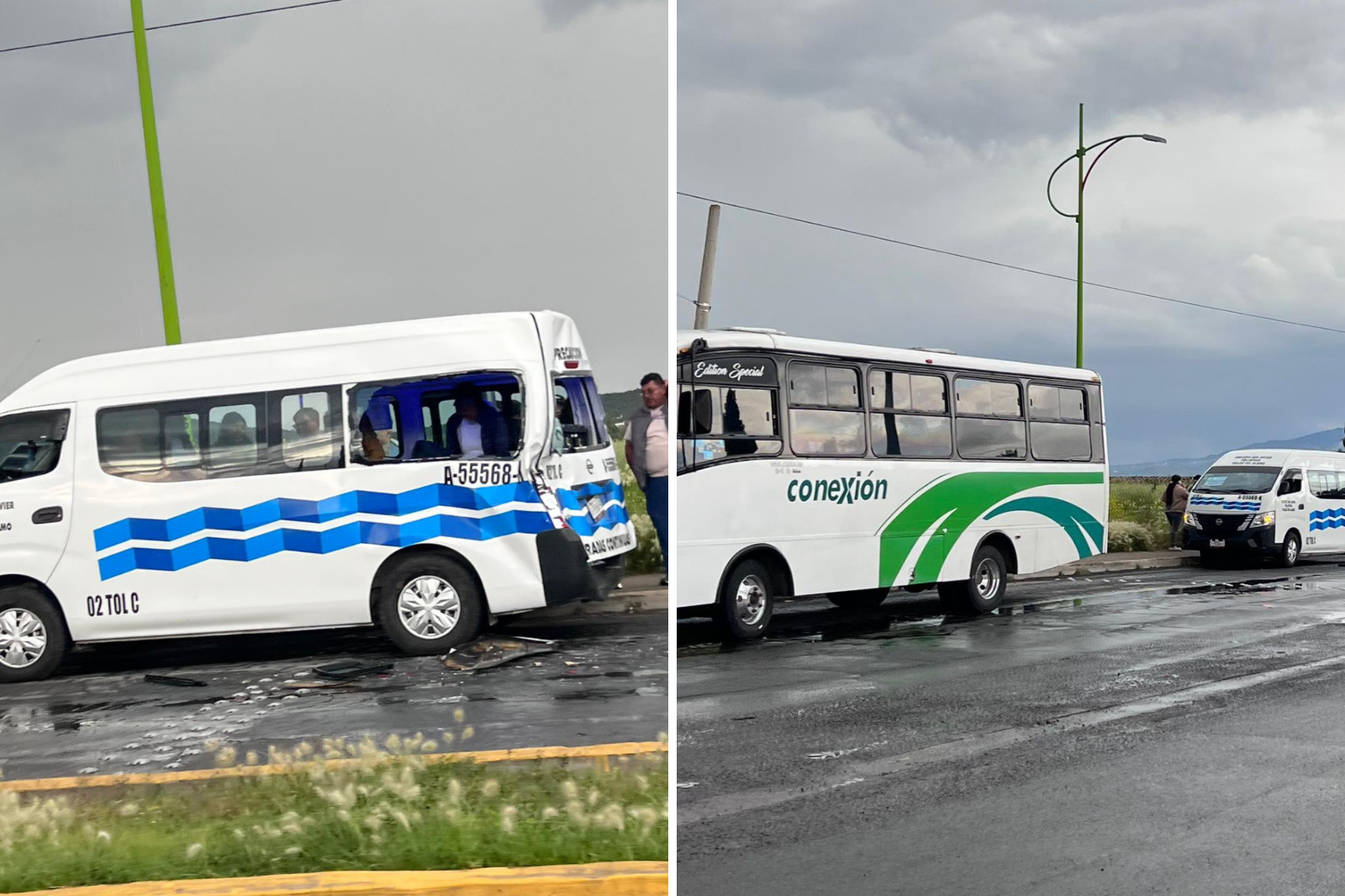 Accidente en Hidalgo deja 10 lesionados tras choque bajo la lluvia
