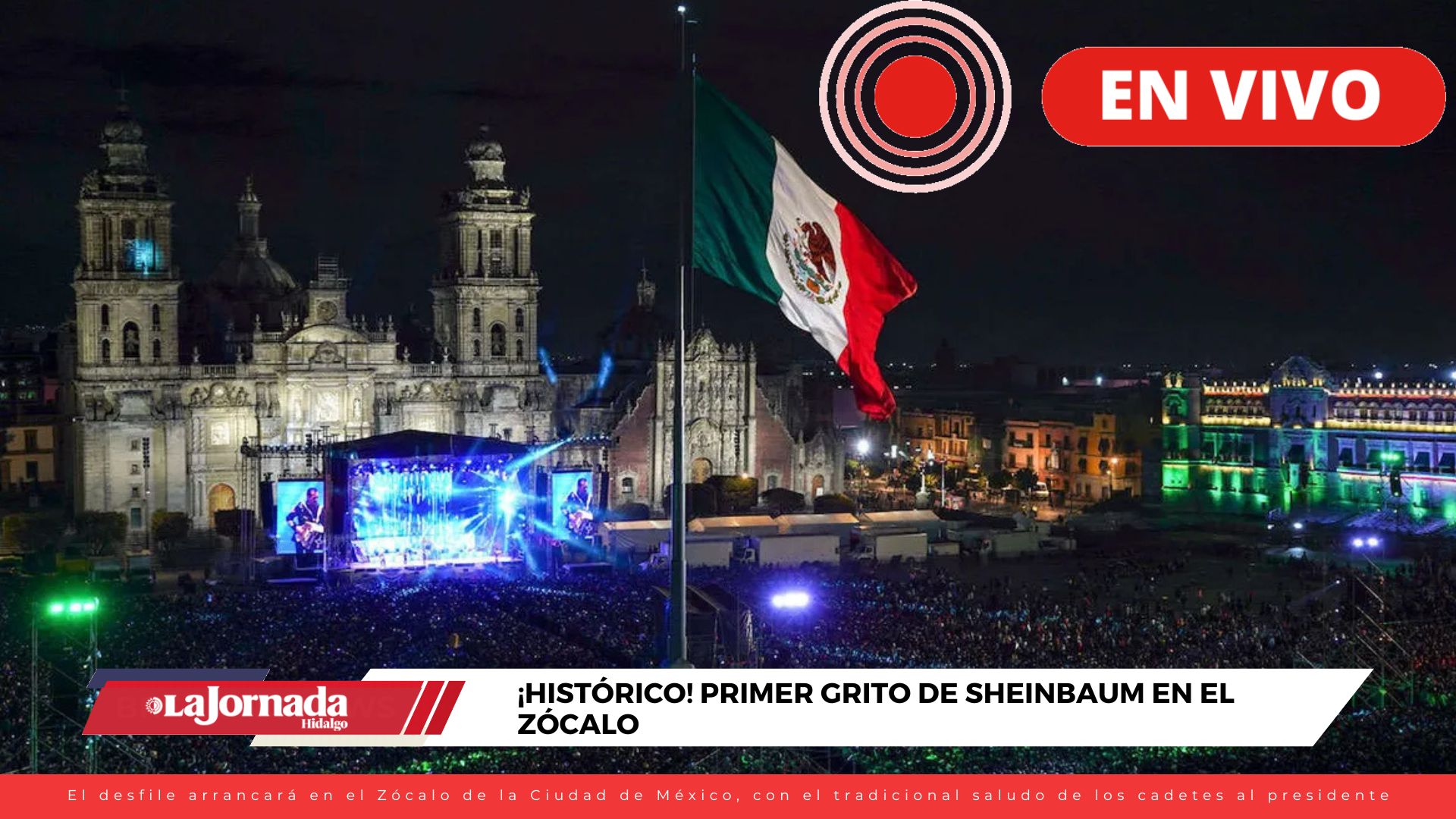 EN VIVO | Grito de Independencia de Sheinbaum en el Zócalo