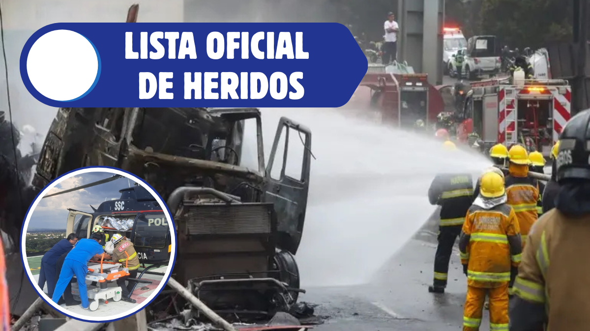 Difunden LISTA OFICIAL de HERIDOS por explosión de pipa de gas en CDMX