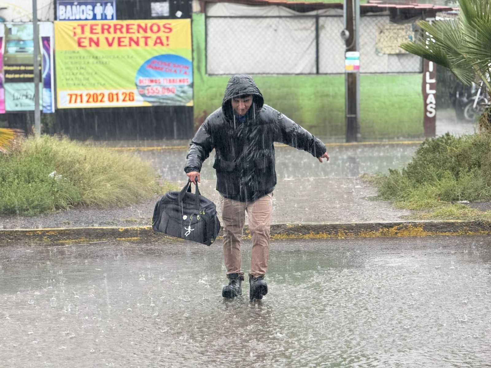 Lluvia en Pachuca fue la tercera más fuerte del país; deslave en Lolotla, posible falla geológica: JMS