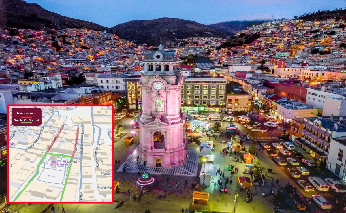 Pachuca: cerrarán calles aledañas al Reloj Monumental por obras durante 17 días