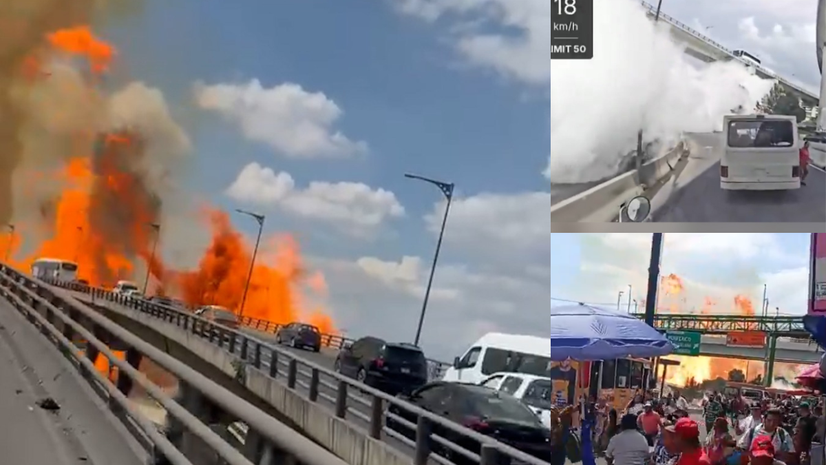 VIDEOS del momento exacto de la explosión de pipa en Calzada Ignacio