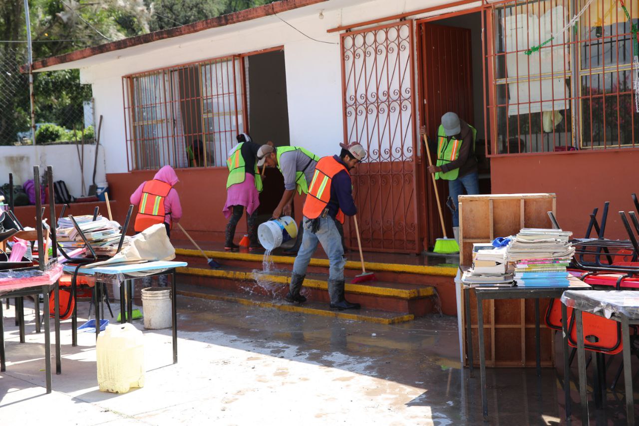 Más del 94% de estudiantes en Hidalgo regresan a clases tras afectaciones por lluvias