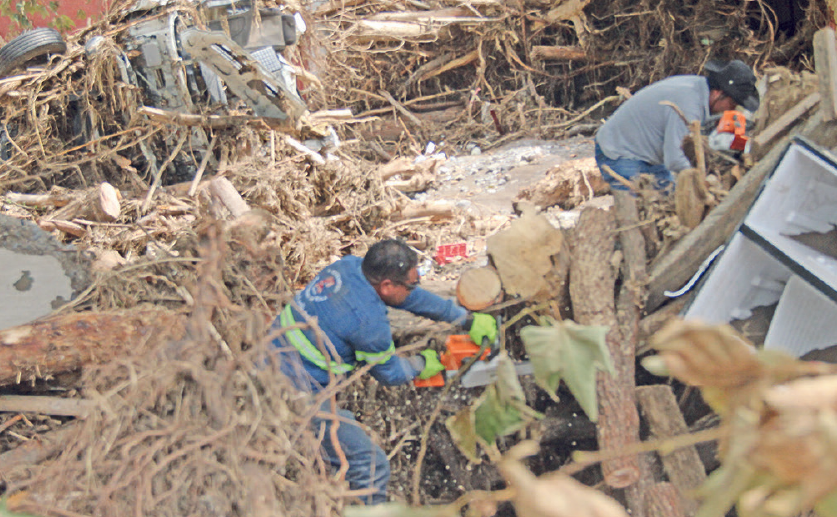 Afectaciones ´por lluvias en Huehuetla