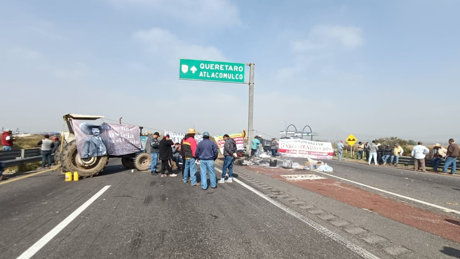 Continúa el bloqueo del Arco Norte; van 24 horas