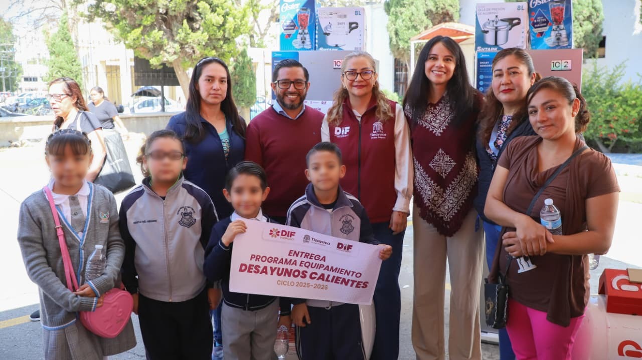 Tizayuca equipa escuelas para beneficiar a niños con programa Desayunos Escolares Calientes