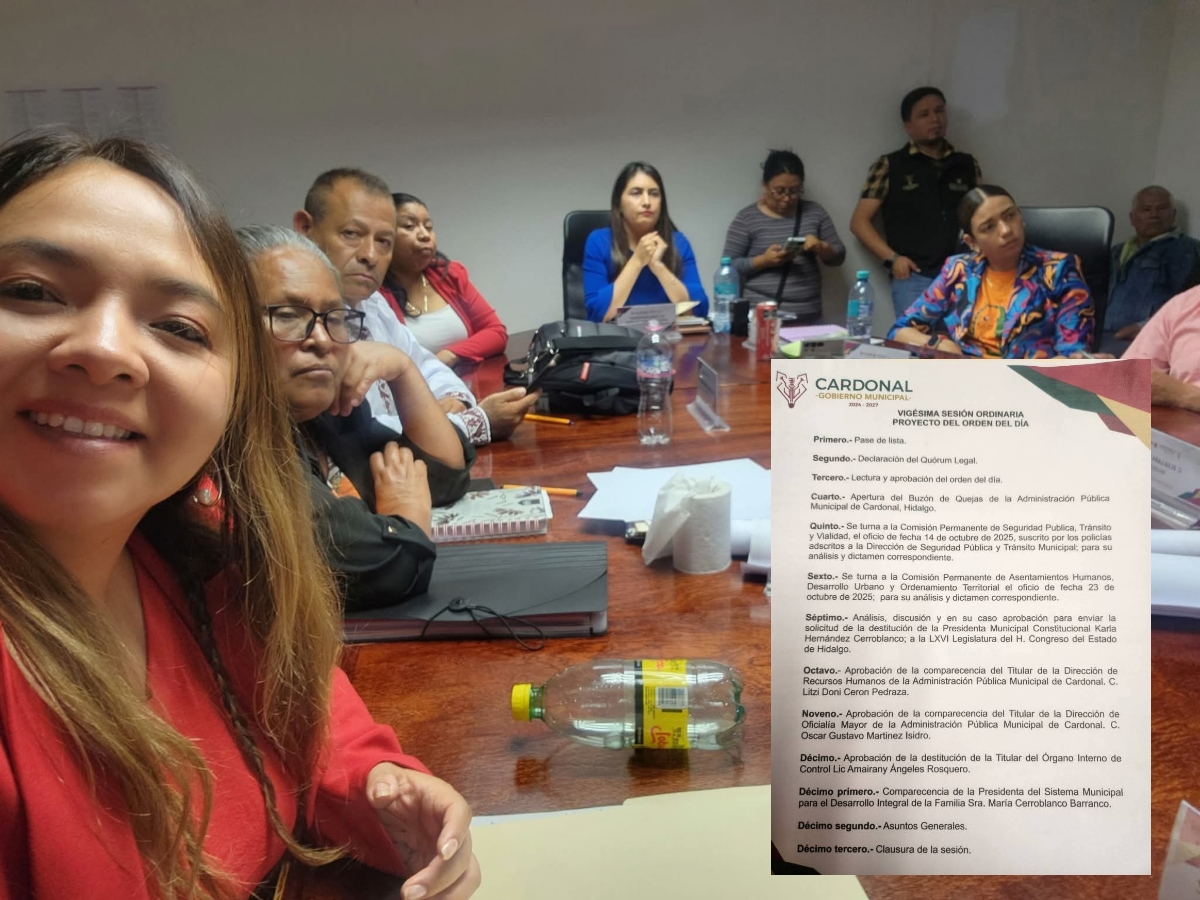 Aprueba cabildo de Cardonal solicitar destitución de alcaldesa