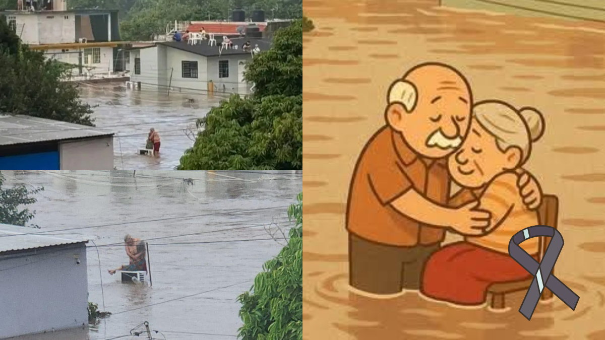 Fallece Doña Elodia, la abuelita que sobrevivió abrazada a su esposo durante la inundación en Poza Rica, Veracruz