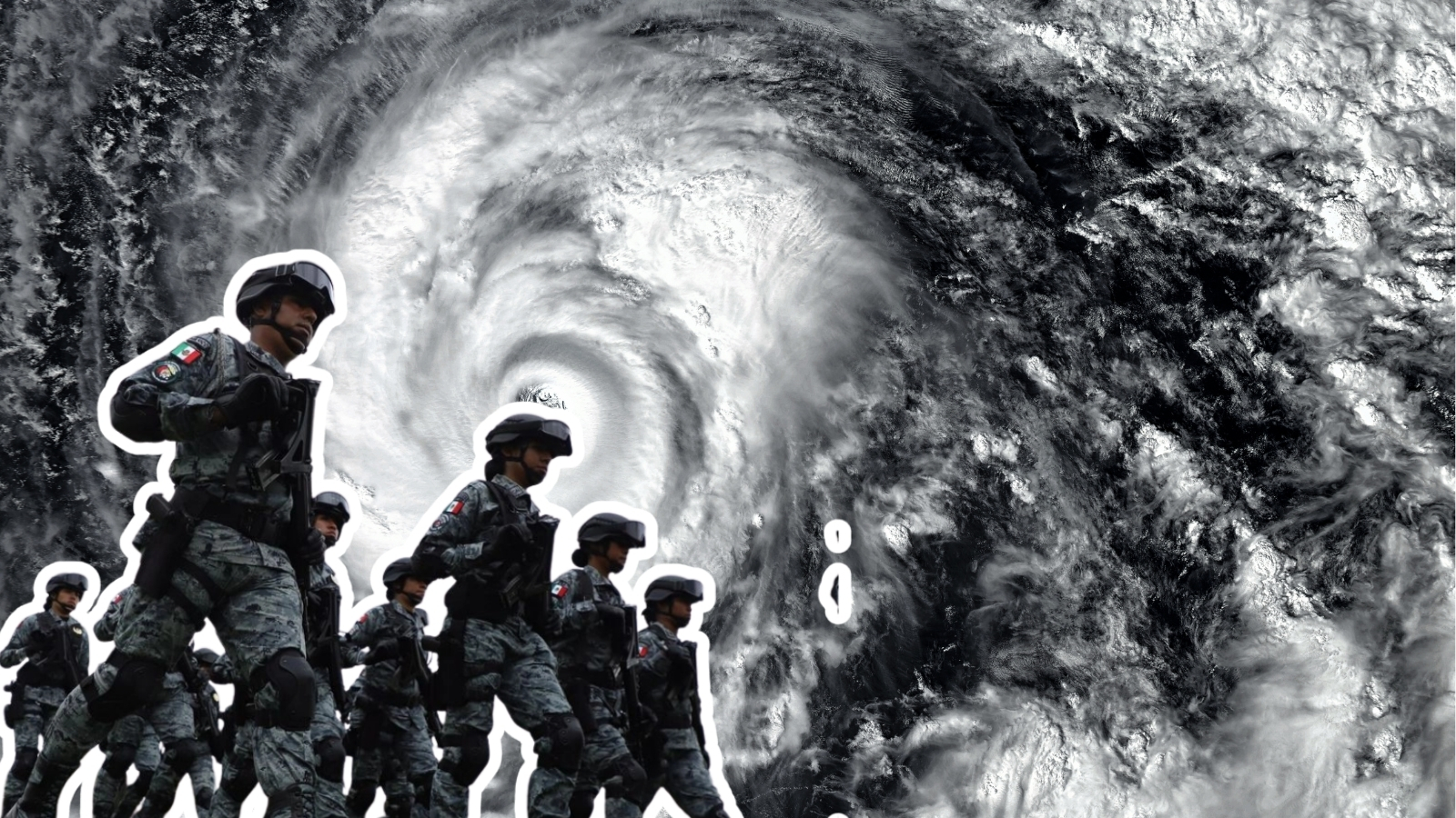 Guardia Nacional intensifica apoyo tras huracán Priscila en comunidades afectadas de Hidalgo