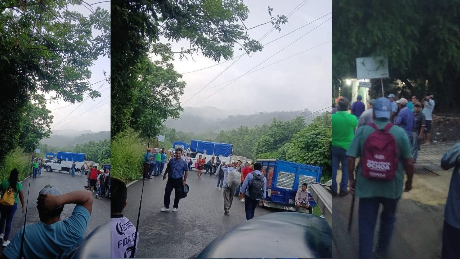 Habitantes de Teacal bloquean carretera Huejutla–Santa Cruz; esto exigen