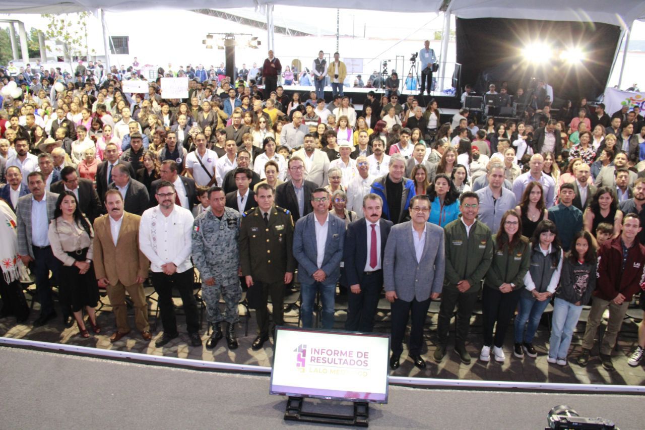 Eduardo Medécigo presenta su primer informe: “Mineral de la Reforma ya comenzó su transformación”