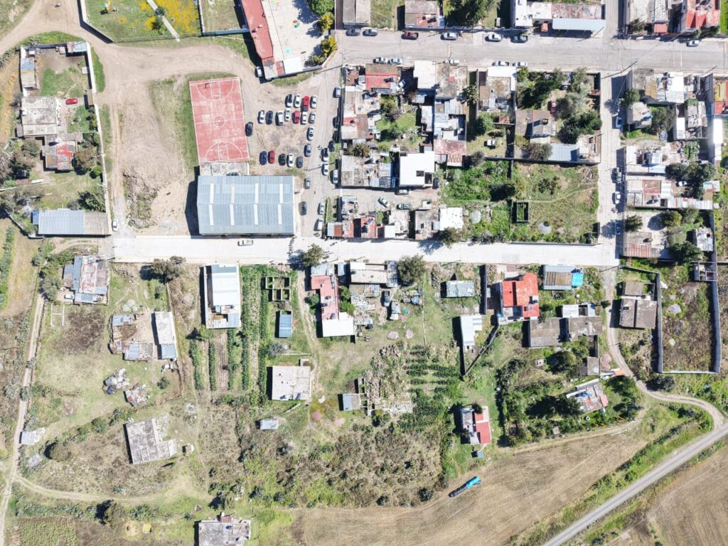 Obras de pavimentación en Zempoala