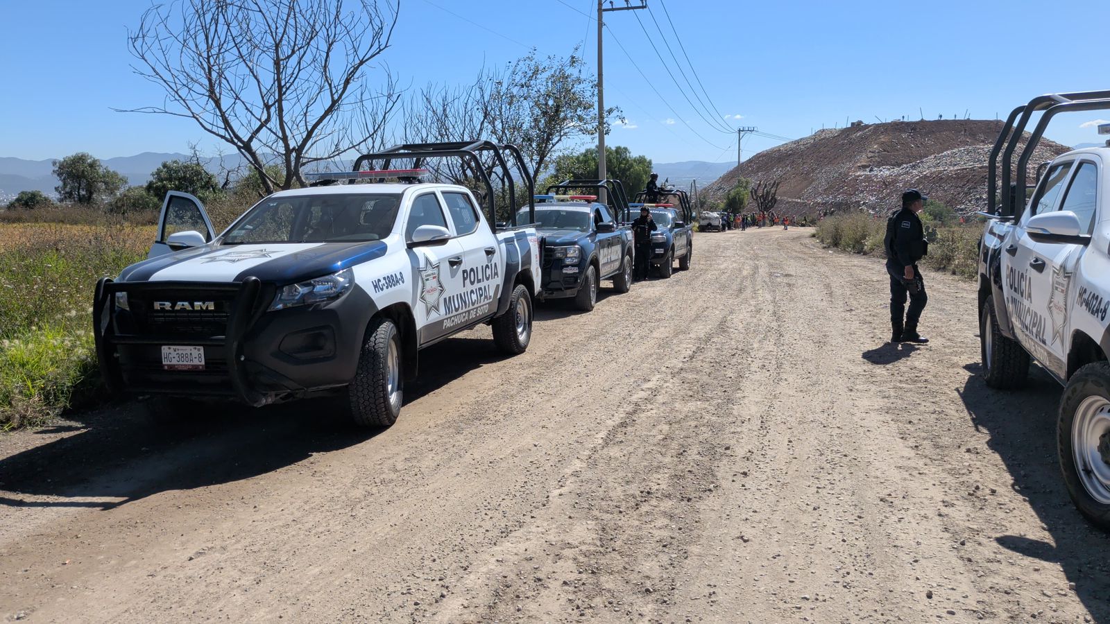 Por esto pepenadores protestan en relleno sanitario de El Huixmí