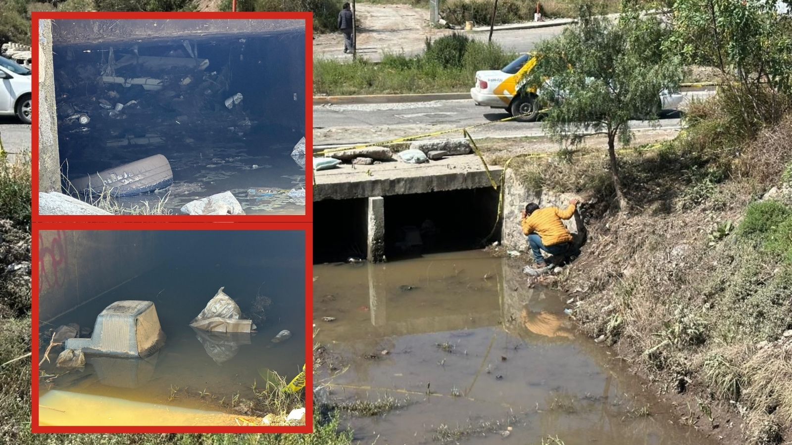 Retiran basura y muebles de drenes pluviales en Mineral de la Reforma