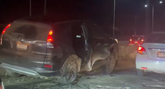 Carambola en la Pachuca-Sahagún frente a Chavarría: al menos cuatro autos involucrados